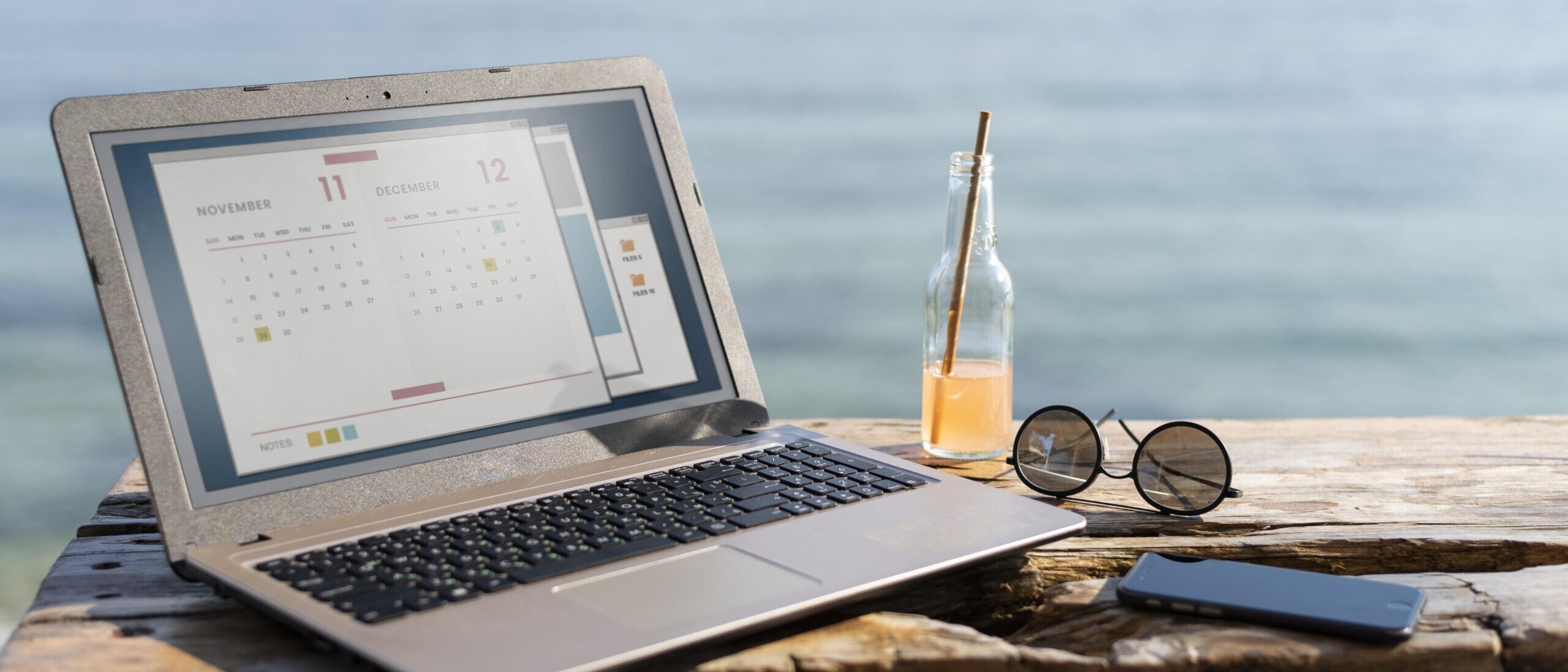 Laptop displaying a calendar used to illustrate PTO tracking mistakes in time off planning